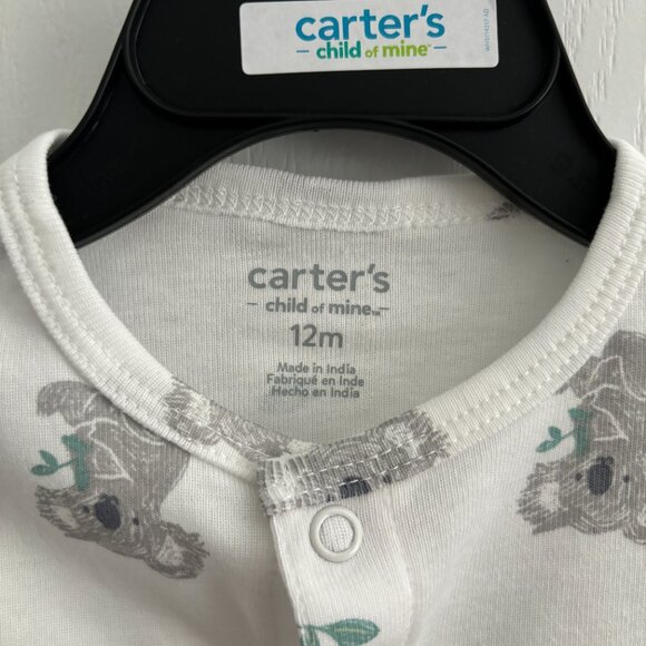 Carter's Child of Mine Baby Boy Romper, One-Piece, Koala Bear, Size 12m & 18m - Picture 5 of 6